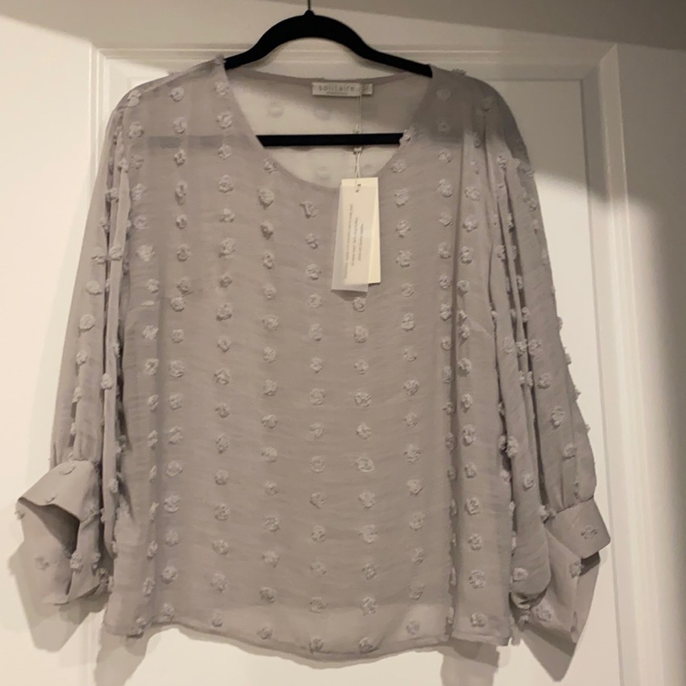 Textured thin blouse